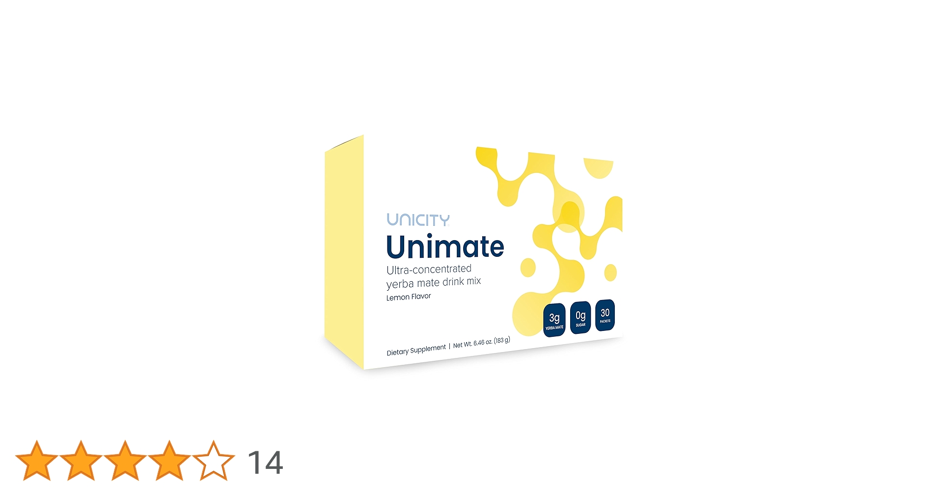 1箱　Unimate レモン 30袋 ユニシティ ユニマテ レモン Unimate Lemon Flavor 183g(1箱30