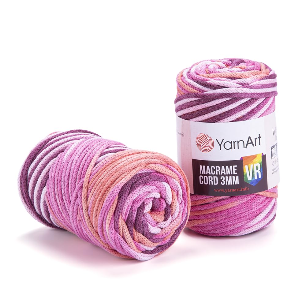 YarnArt El Örgü İpi MACRAME CORD 3 MM VR, 911, 4x250 gr