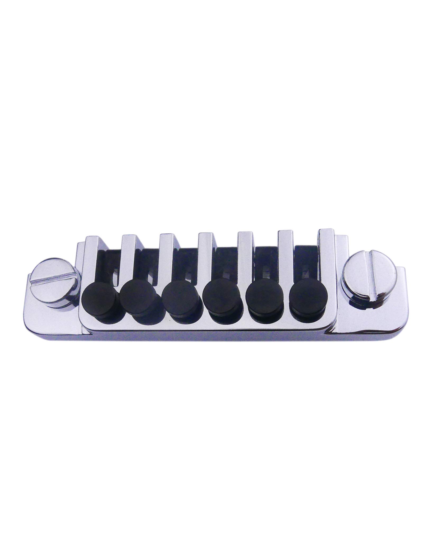 KAISH Elektrische Gitaar TP-6 Stijl LP Brug Stop Bar Vintage 70's Brug Staartstuk met Fijne Tuners/Studs voor LP Les Paul/SG/ES Elektrische Gitaren Zwart