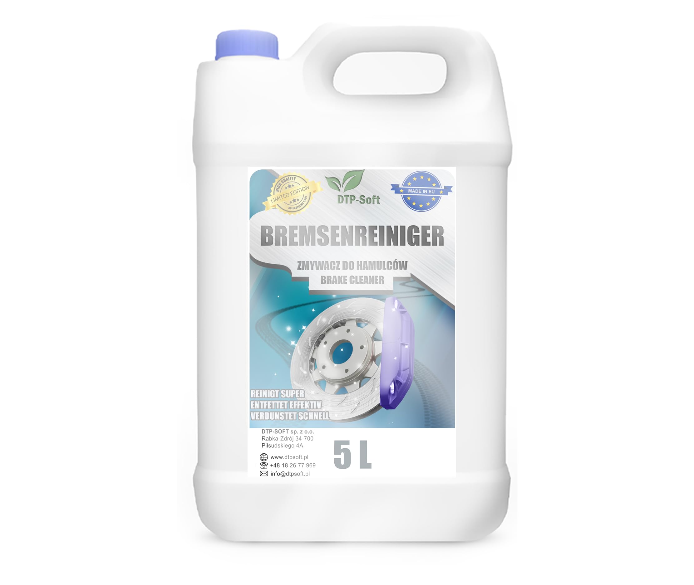 Nettoyant pour freins 5 l pour mécaniciens | Nettoyant d'atelier sans acétone | Nettoyant de montage sans acétone 5 l po