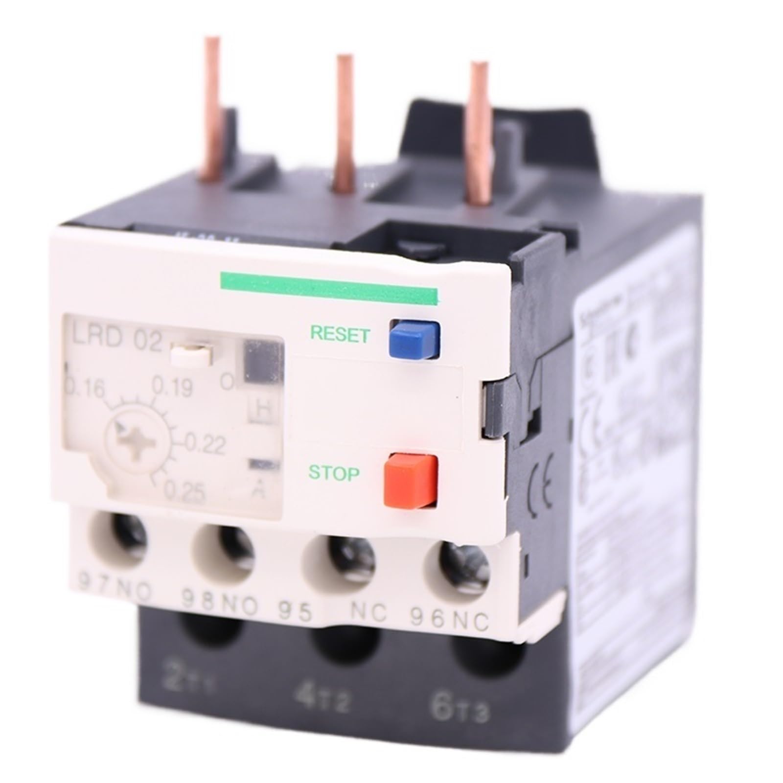 Relais thermique différentiel LRD02 de 0,16 à 0,25 A évite la surchauffe