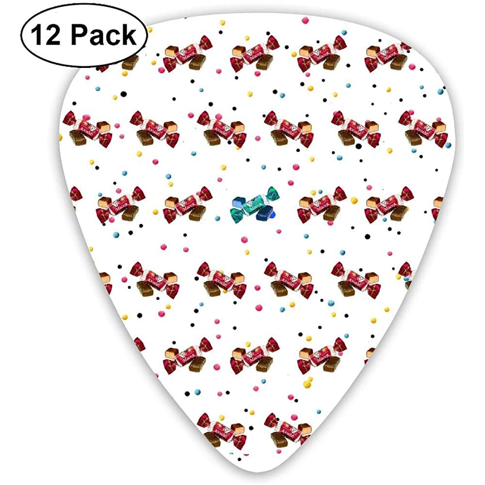 Bonbone Bright Guitar Picks 12 Ukulele Picks, Including 0.46 Mm, 0.71 Mm, 0.96 Mm Acoustic Guitar