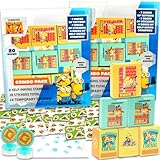 Minions Holiday Gift Exchange Set - Bundle with 40 Despicable Me Party Favor Boxes with Stickers, Tattoos, Stampers for Back to School, Halloween, Christmas, Easter, Valentines, More
