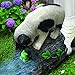 CT DISCOUNT STORE Decorative Downspout Extension Outdoor Garden Statue (Playful Chasing Kitty and Frog)