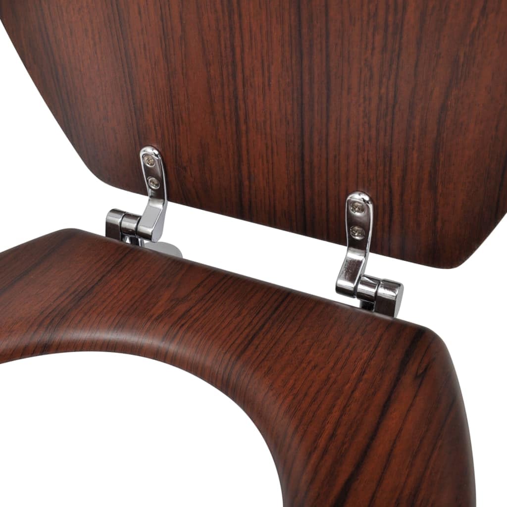 Sedile WC con coperchio MDF Design semplice marrone 02_0002880
