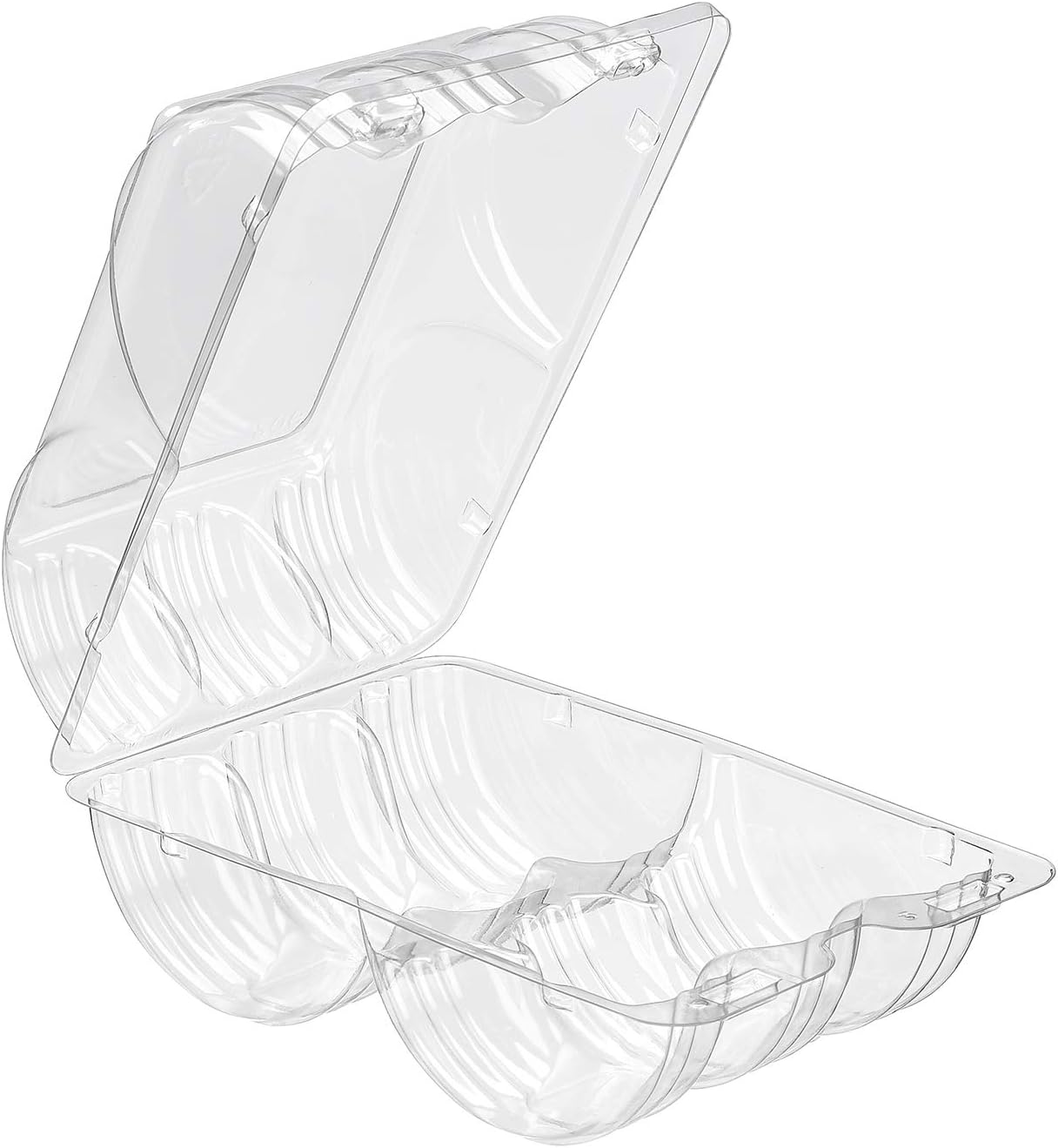 SLP206A Inline Plastics Clear Hinged 6ct Donut Container 5x7-9/16x3-9/16 192 per case