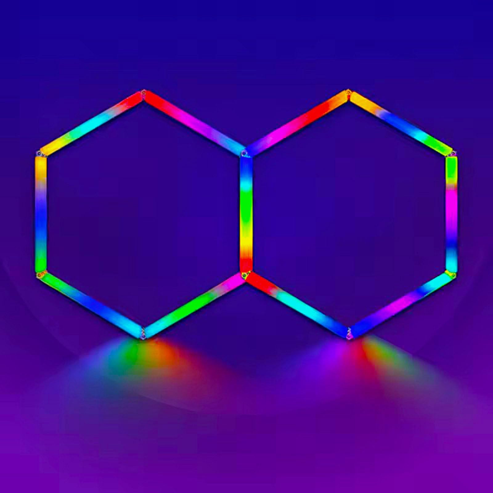Oświetlenie stacji kosmetycznej RGB Wash LED do auto detailingu Lampa sufitowa Hexagon Honeycomb do samochodu do garażu Hexagon
