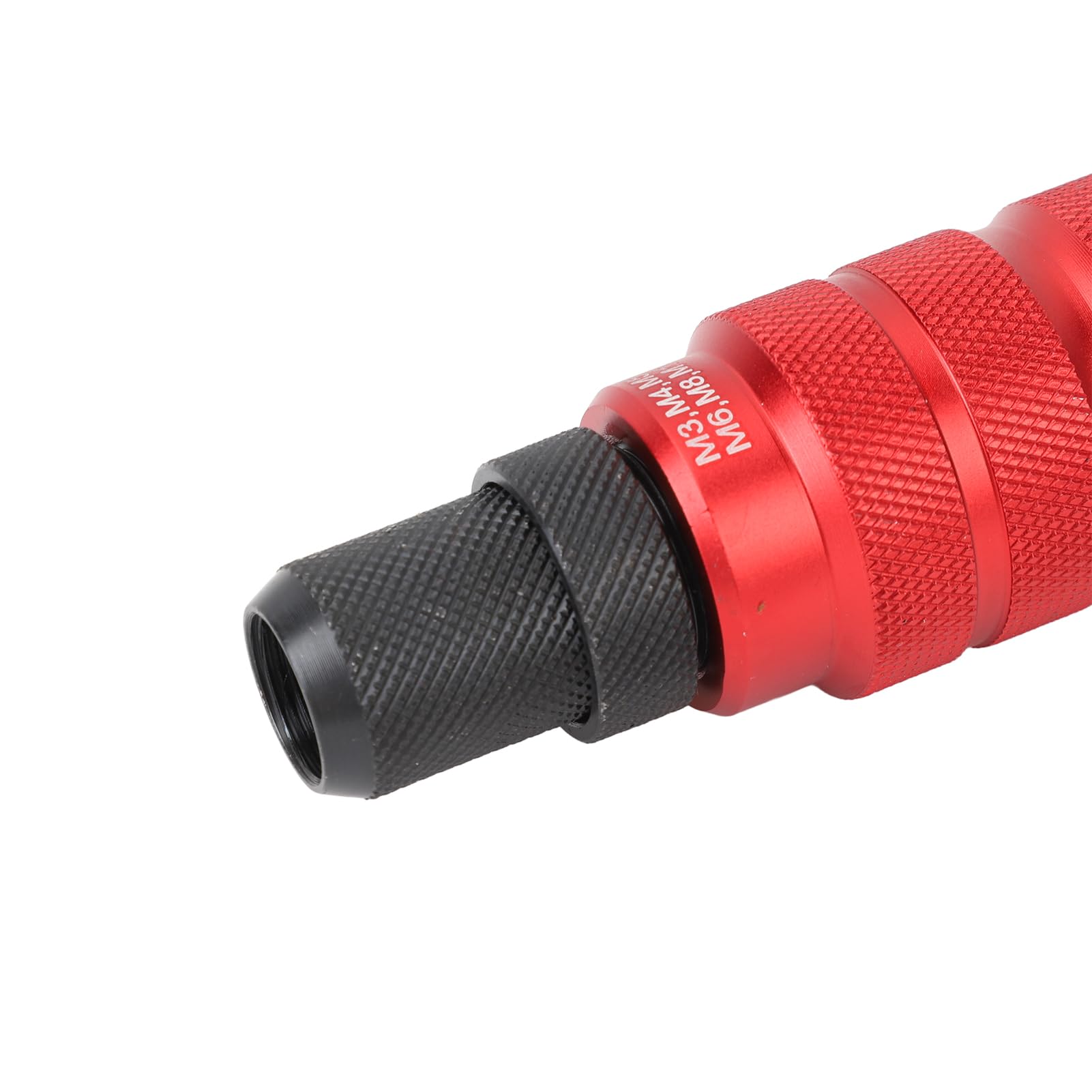 Akozon Zestaw Adaptera do Elektrycznej Wiertarki Nitowej — Bezprzewodowy Adapter do Nitownicy z 6 Wymiennymi Głowicami dla łatwej Instalacji i Konserwacji