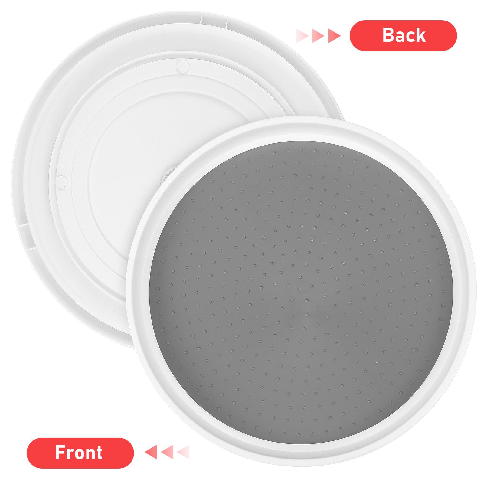Drehbarer Drehteller für Arbeitsplatte und Schrank, multifunktionaler Ständer für Küche und Bad, 30 cm, 2 Stück