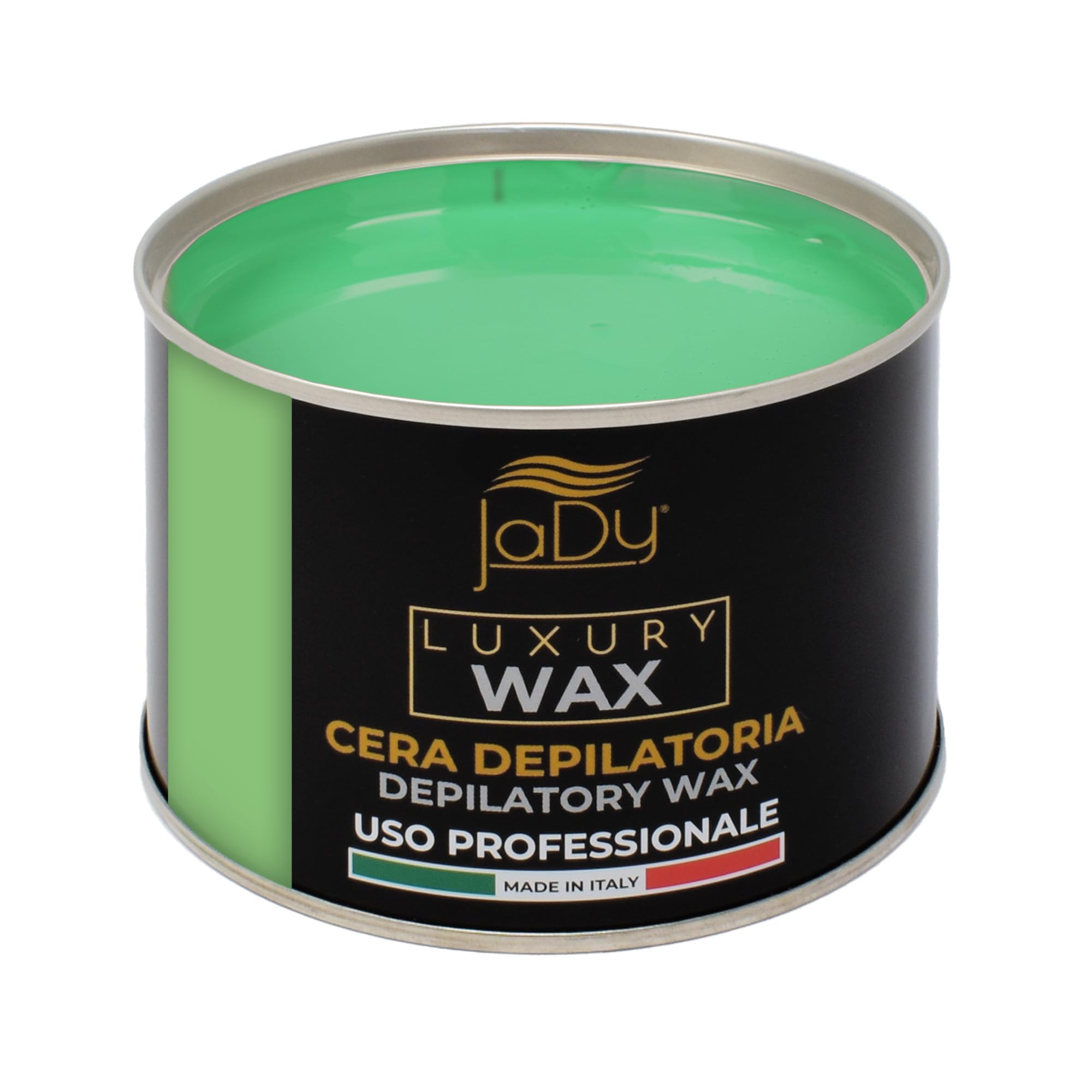 JaDy - Wosk do depilacji aloesu | do profesjonalnego zastosowania | Nadaje się do wszystkich rodzajów skóry | Wosk na gorąco 400 ml, zielony, luksusowy wosk (1)
