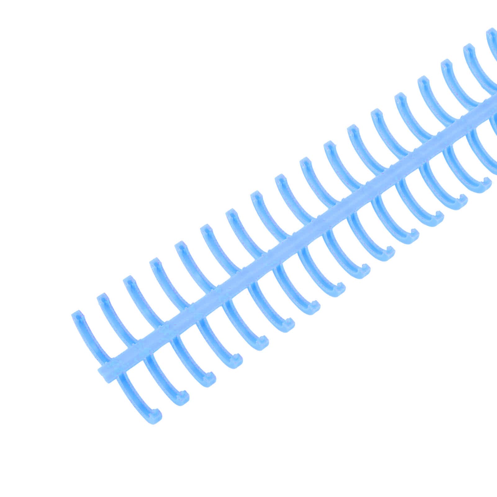 Wakects Pettine per Rilegatura in Plastica a Spirale, Confezione da 10, 16 Mm, 30 Fori, capacità 130 Fogli, per Ufficio, Aula, Libreria, Appunti, Rapporti, Organizzazione di Cartelle di Lavoro (BLUE)