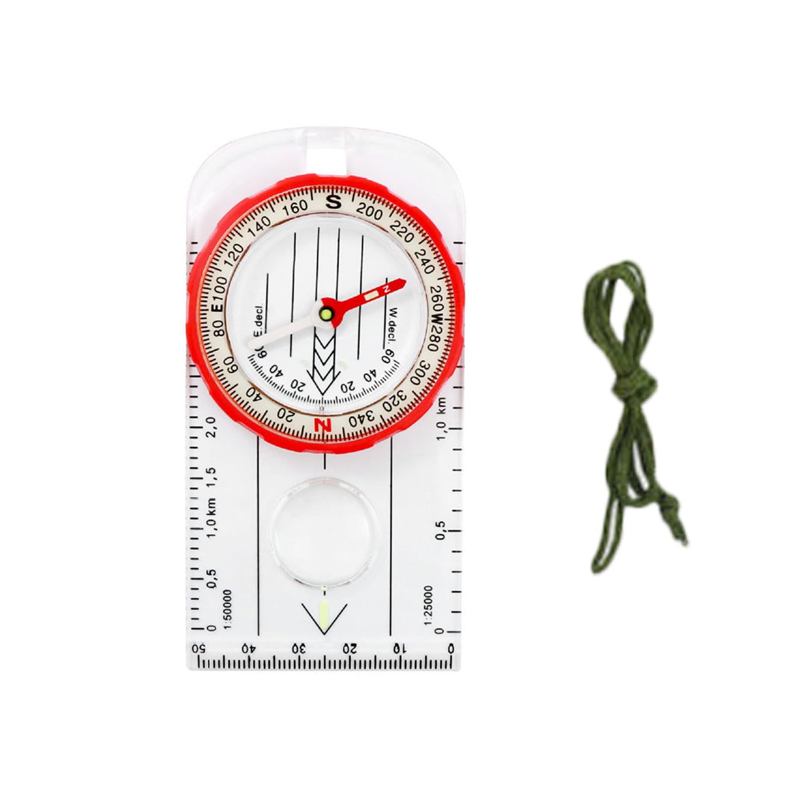 Dww-Boussole De Navigation(12,5 X 6,0 Cm) Boussole D'Orientation