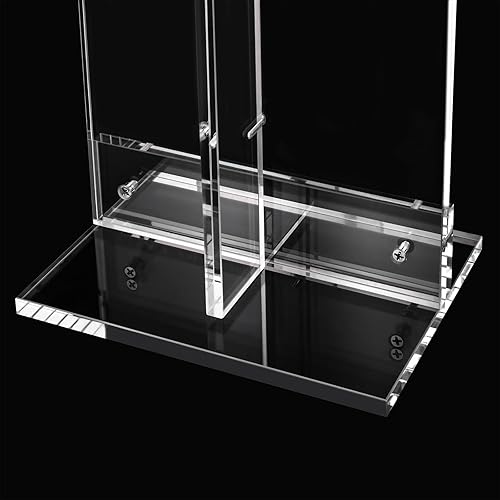 Miniatura 5 de Arco de flores de acrílico transparente de 3.28 pies de alto, elegante soporte de flores rectangular, centro de mesa, telón de fondo de boda,