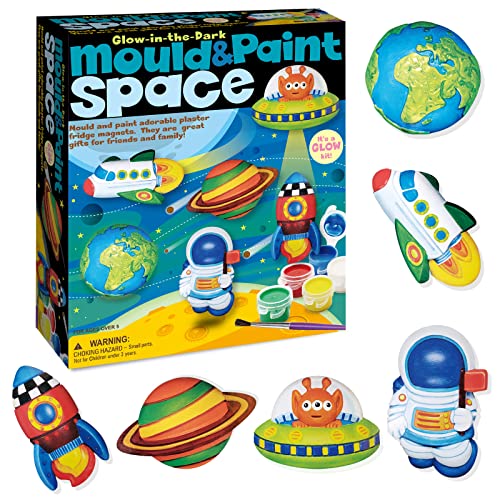 LAWASEN Spielzeug Malen Bastelsets für Kinder ab 3-8 Jahre, Leuchten im Dunkeln Bemalen Malsets Weltraum Spielzeug, Bemalen Kinder Set Geschenk für Jungen Mädchen Cover