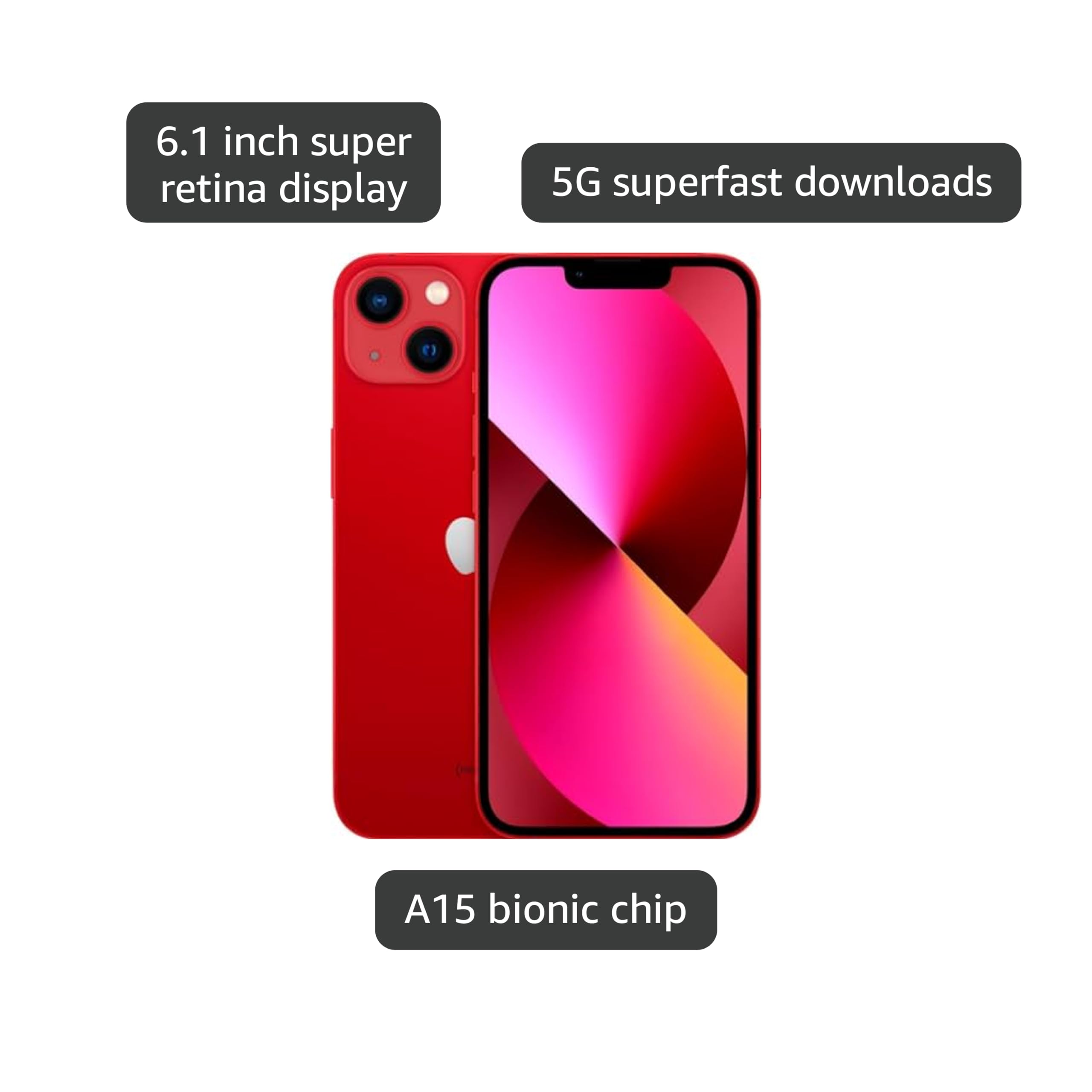 Apple iPhone 13, 128GB, Green for AT&T (Renewed)