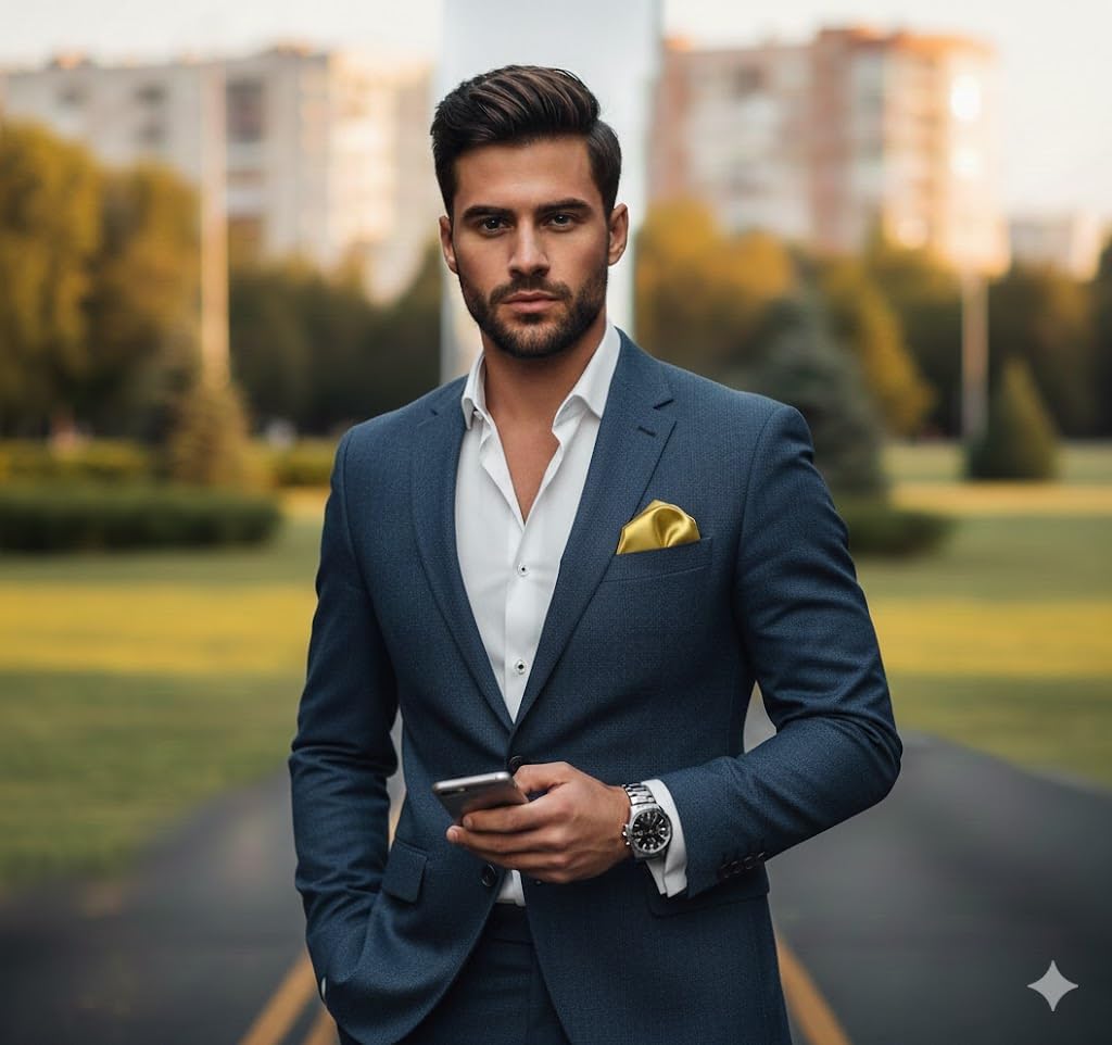 Flairs New York Gentleman's Essentials Weekend Casual White Pocket Square - Image 4