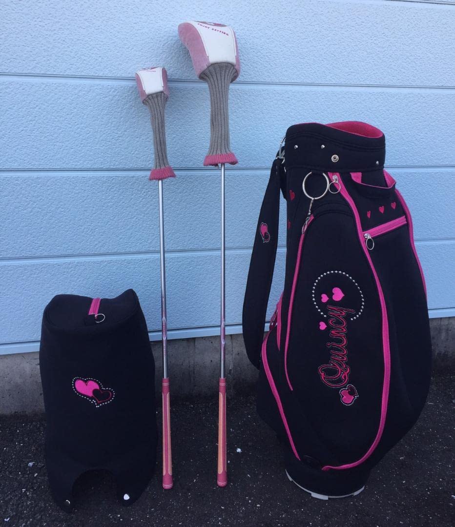 クインシー quincyキャディバッグゴルフクラブセット⚫︎8本セット
