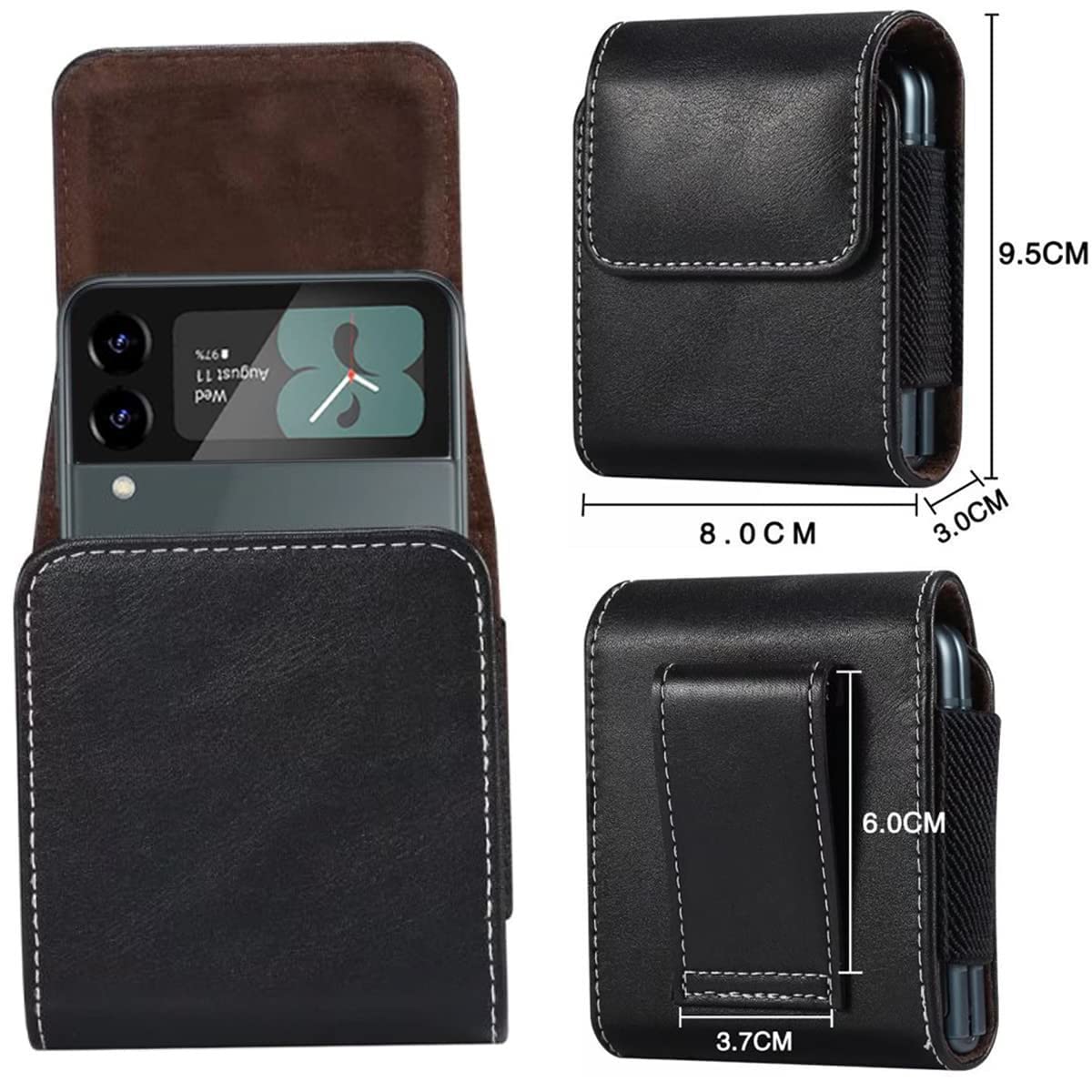 Amazon.com: Flip Phone Case,Magnetic Closure PU Leather Elastic