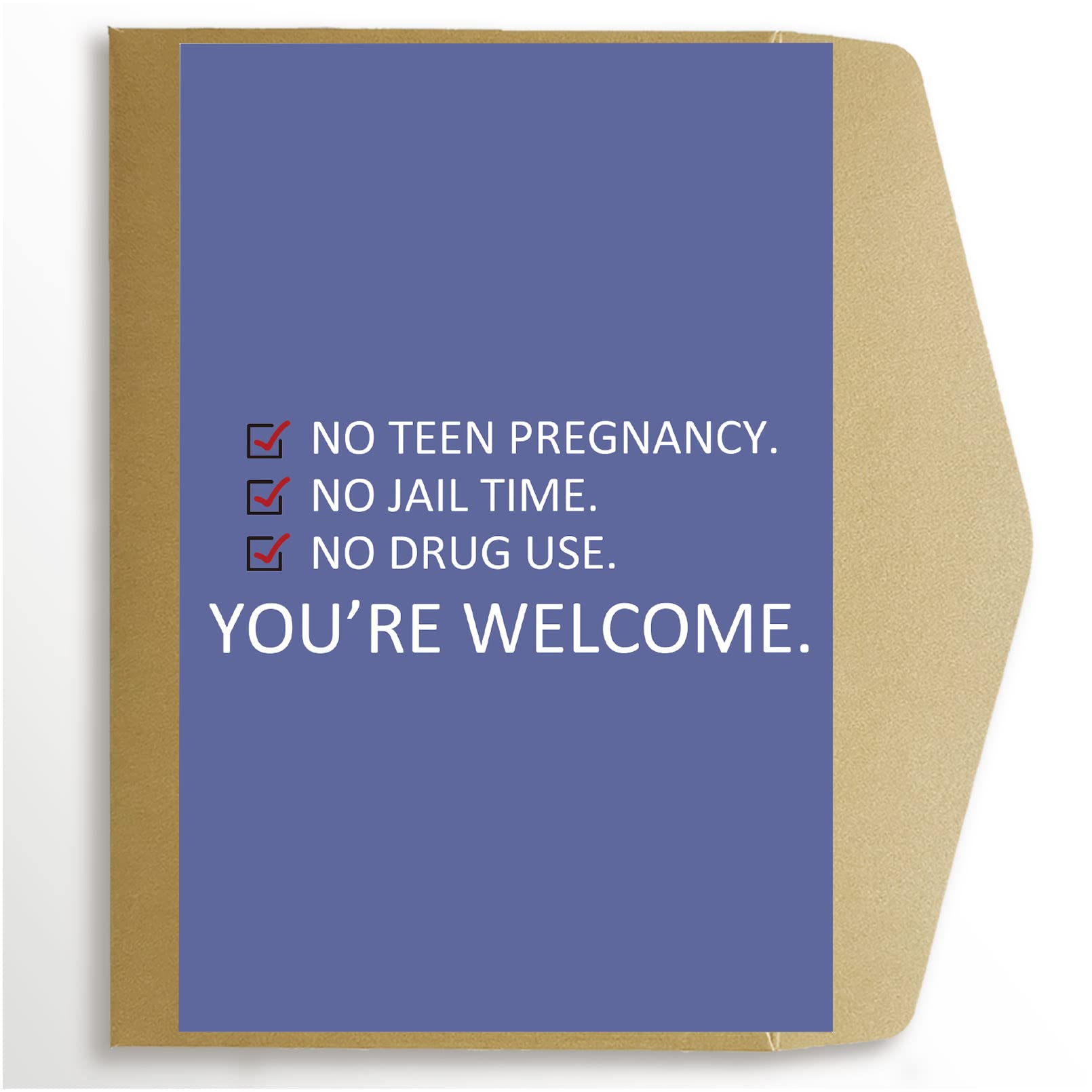 Goroar Funny Father’s Day from Daughter, Naughty Fathers Day Card for Dad, Fathers Day Gift from Daughter, No Teen Pregnancy