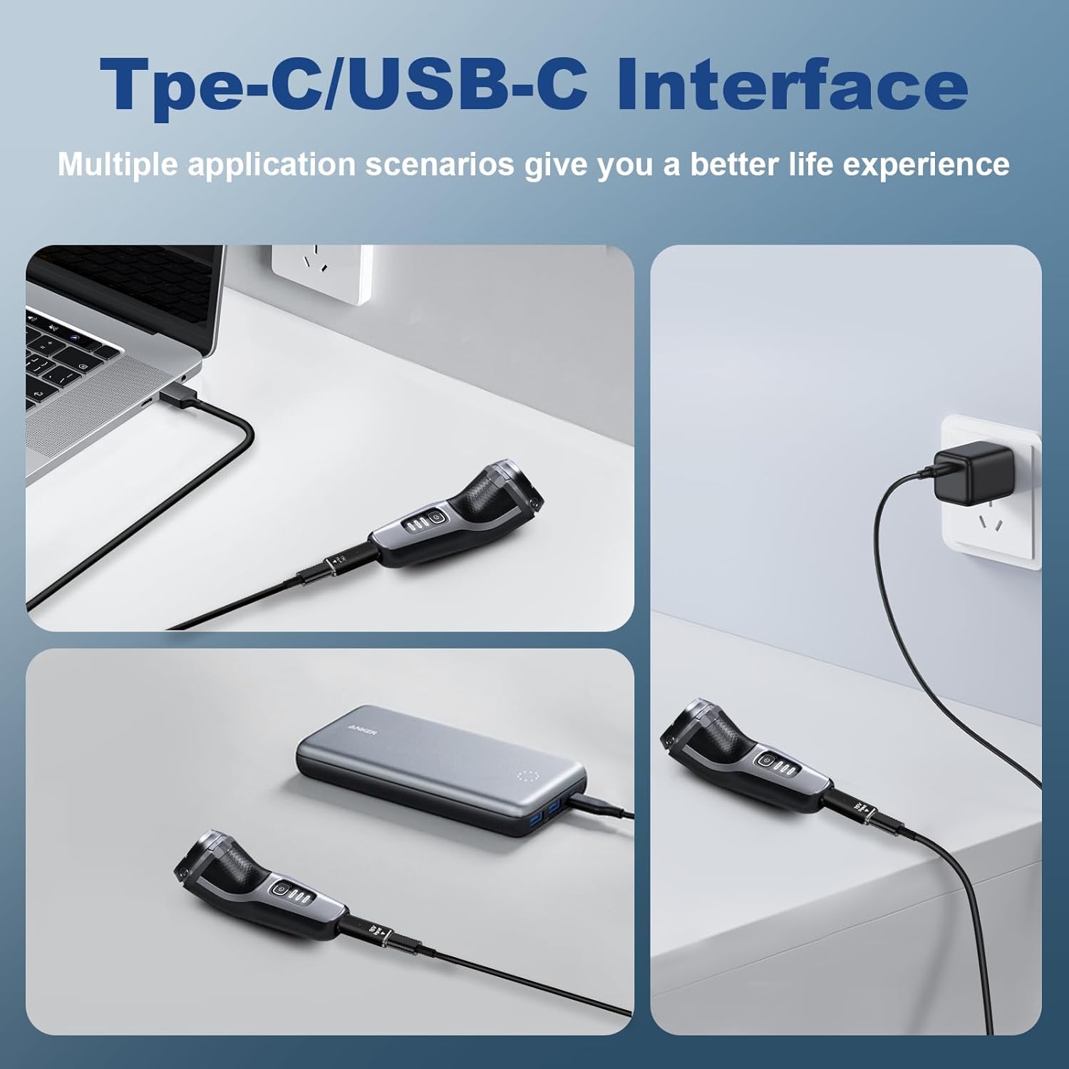 FAVHOME Type-C Charging Connector Adapter (Connector Only) Compatible with Philips Trimmer Models BT3105, BT3102, BT3211, BT3215, BT3221, BT3227, AT890, AT891, HC3418, HC3420 & HC5410 2