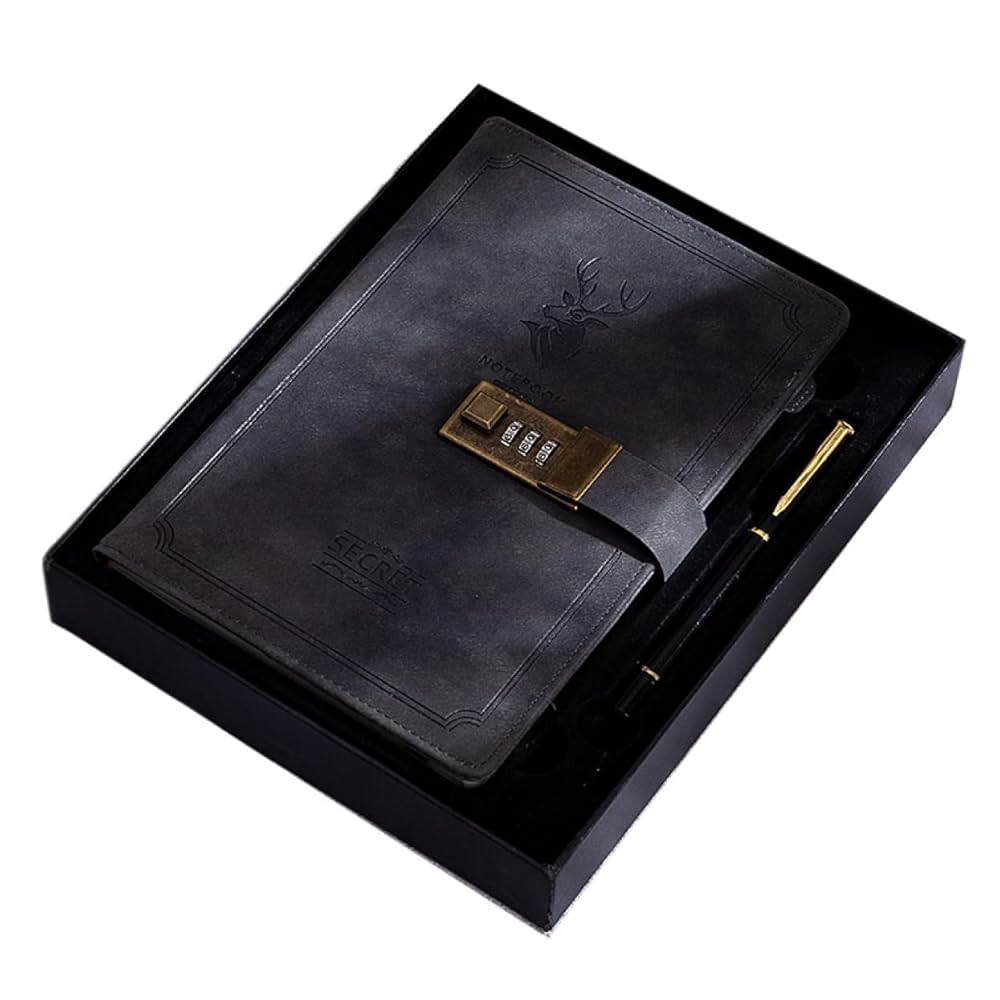 Amazon.co.jp: QQZSG 鍵つきノート おしゃれ 日記帳 鍵付き