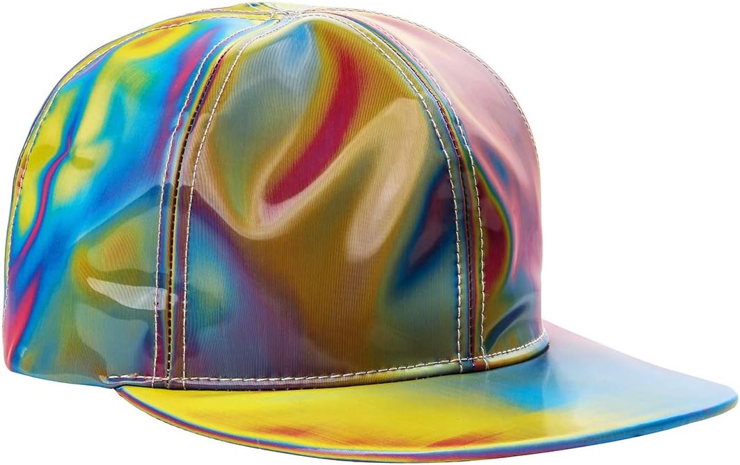 Replica Future Baseball Cap Rainbow Cosplay Hat Shining Adjustable Adult (Flat Brim Cap) - Image 6