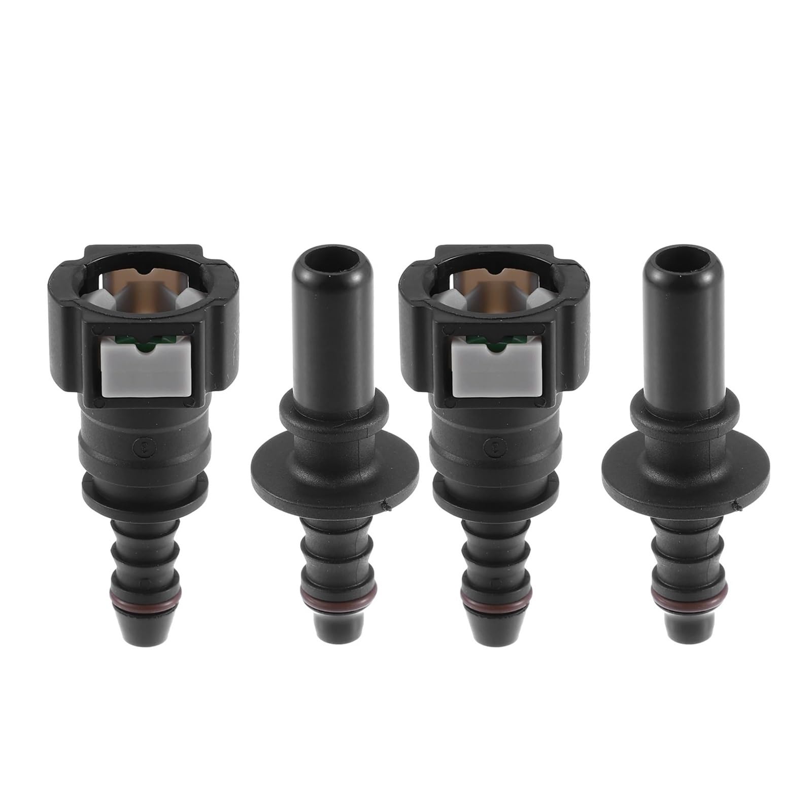 Uidjivds 9.49Mm-8Mm Fuel Injector Nozzle 4Pcs 6.3Mm 7.89Mm 8Mm 10.5Mm Fuel Line Hose Quick Release Connector Disconnect Coupler Fuel Injector(9.49Mm-8Mm)