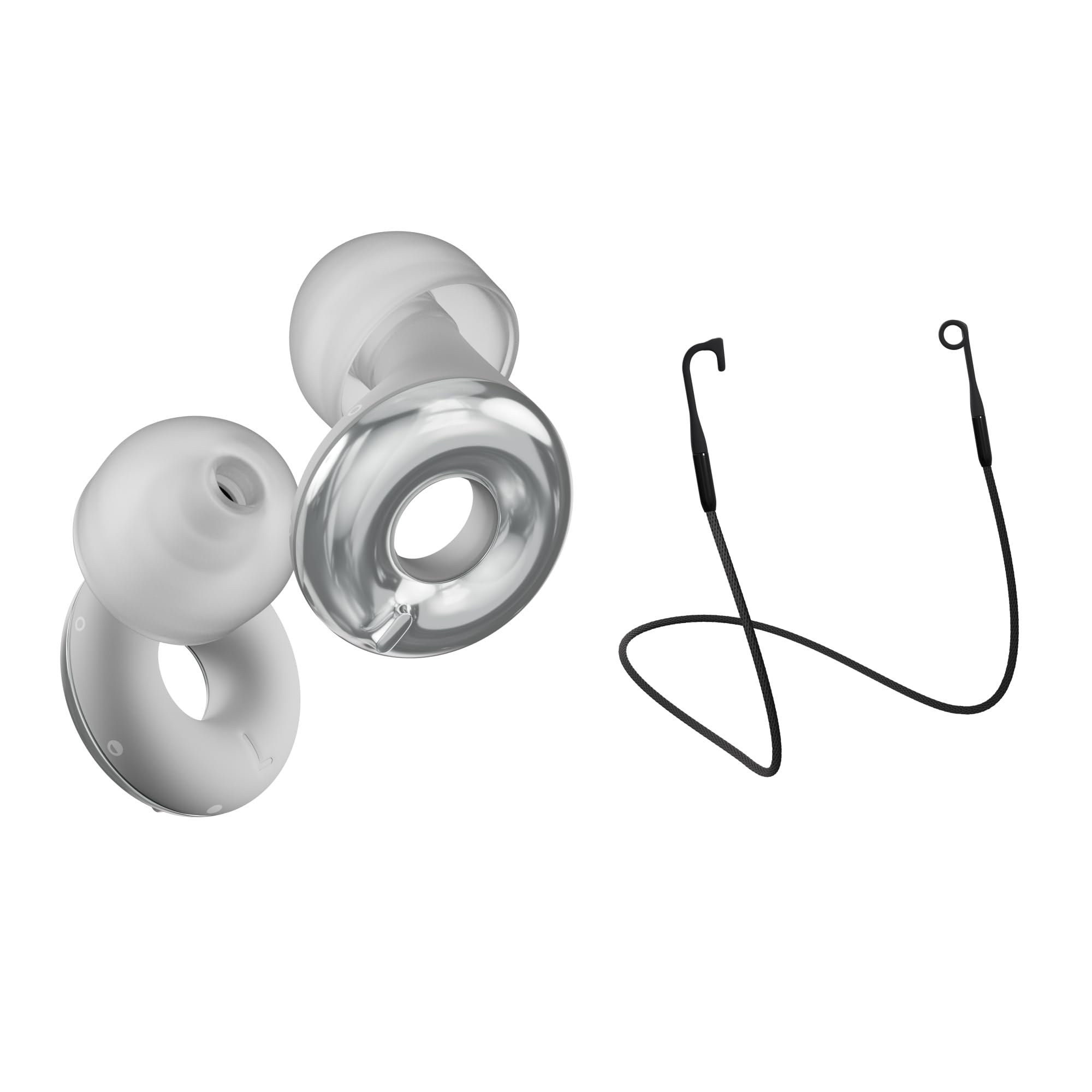 Loop Earplugs Switch 2 + Link Set (Silber) – Switch 2 + Link | Wiederverwendbare 3-in-1-Ohrstöpsel für Fokus, Reisen, Musik und Veranstaltungen, geselliges Beisammensein und Geräuschempfindl
