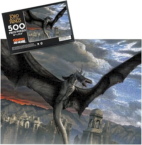 El Señor de los Anillos Fellbeast - Rompecabezas de 500 piezas para adultos, 16 pulgadas de largo x 21.5 pulgadas de ancho disponible en Yaxa Colombia