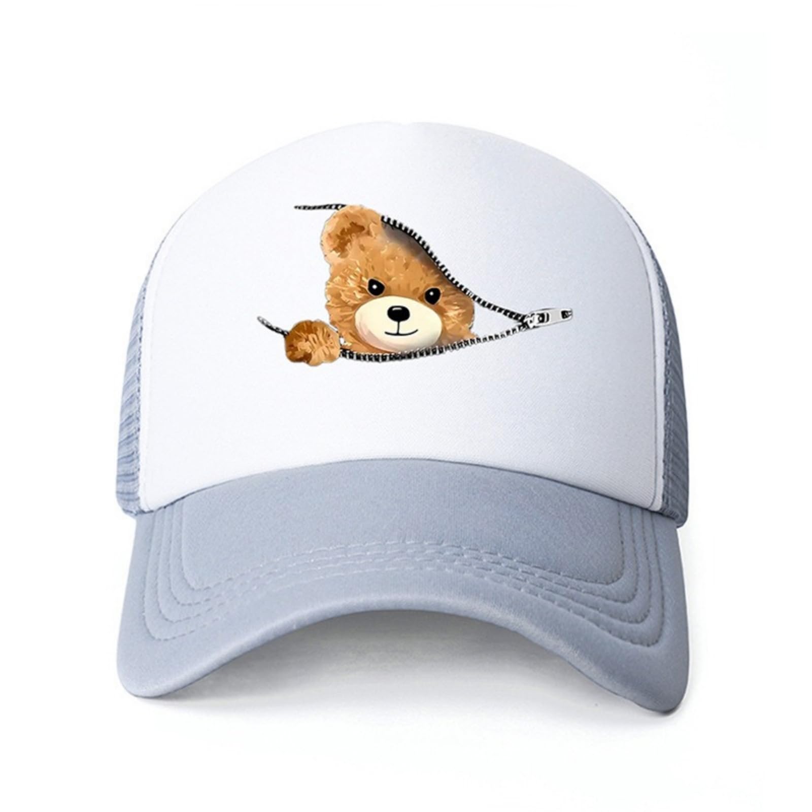 HaloHorus Retro Sponge Trucker Hat for Unisex, Classic Adjustable Mesh Baseball Cap for Running, Hiking, Workout, Fishing, Spb-gray, One Size โ image 1