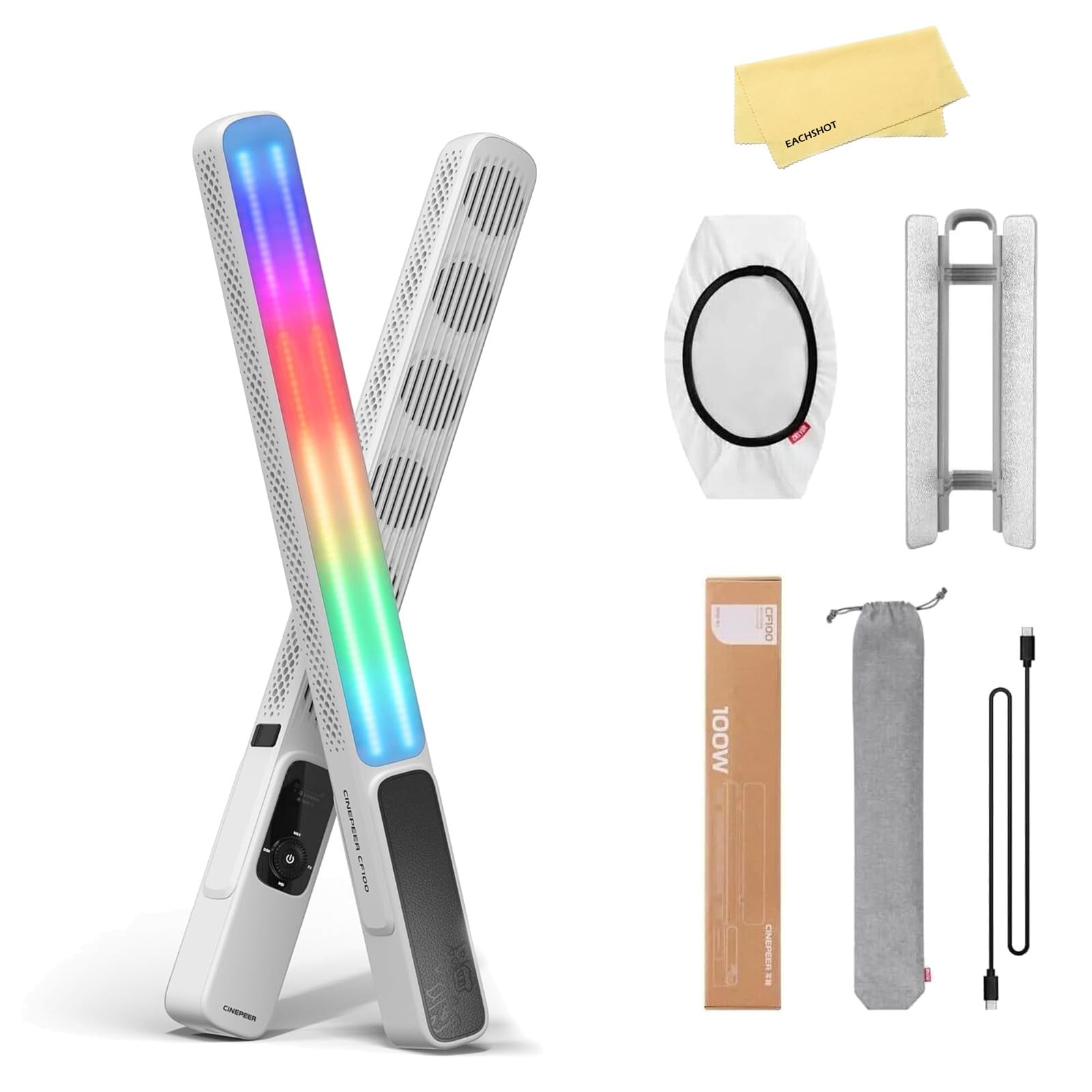 その他 ZHIYUN CINEPEER CF100 ZHIYUN CINEPEER CF100 Combo - 100W High Brightness LED Light with