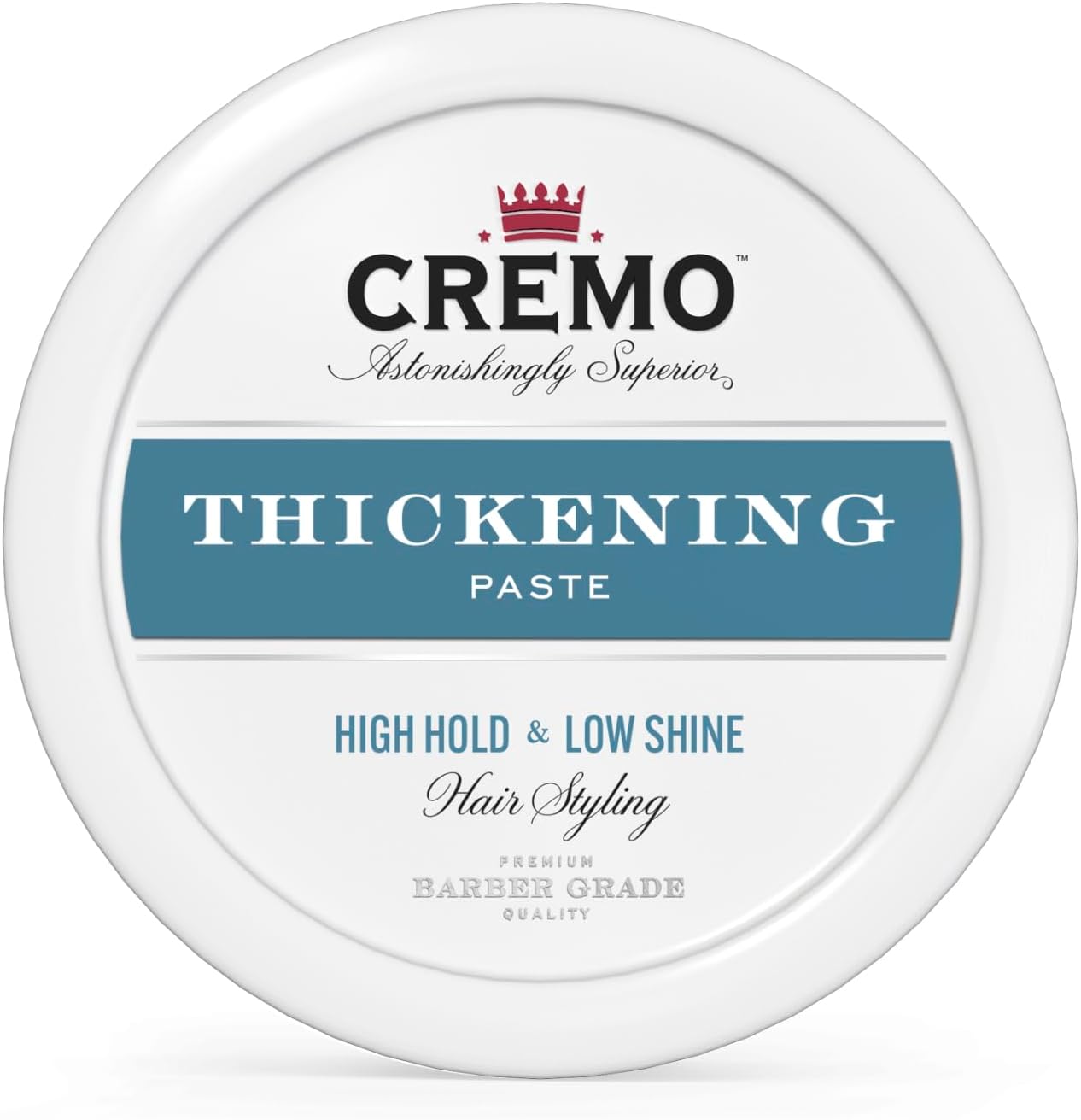 CREMO – Barber Grade Hair Styling Thickening Paste For Men – High Hold & Low Shine – 113g