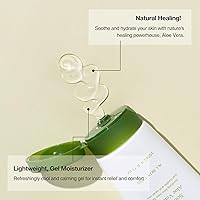 Vista 3 de OxygenCeuticals Gel calmante de aloe vera, gel de aloe vera natural, para rostro y cuerpo, 33.8 onzas (33.8 fl oz)