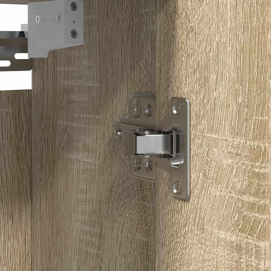 vidaXL Mueble de baño de Pared con Espejo Roble Sonoma 50x21x60 cm