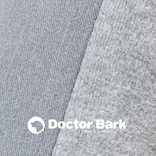 Doctor Bark Hundebett Mittelgroße Hunde - Hundekörbchen Flauschig und Weich - Waschbar, Strapazierfähig, Kuschelig - Made in Germany - GreenLabel (L - 97x75 cm, Hellgrau)
