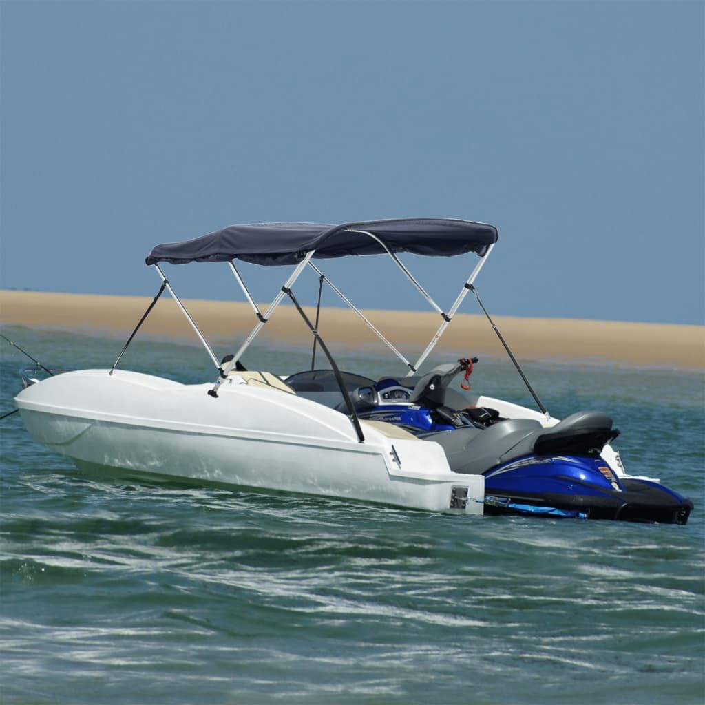 Toit bimini à 3 arceaux parois latérales 183x(170 182)x137 cm