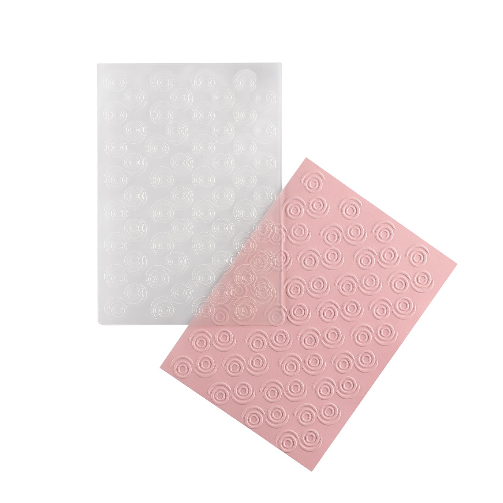 Vaessen Creative Carpeta de Embossing Los Remolinos 14,6 x 10,7 cm – Plantilla de Repujado para Tarjetería, Scrapbooking, Journaling – Reutilizable, Resultados Precisos, Para Máquinas de Troquelado