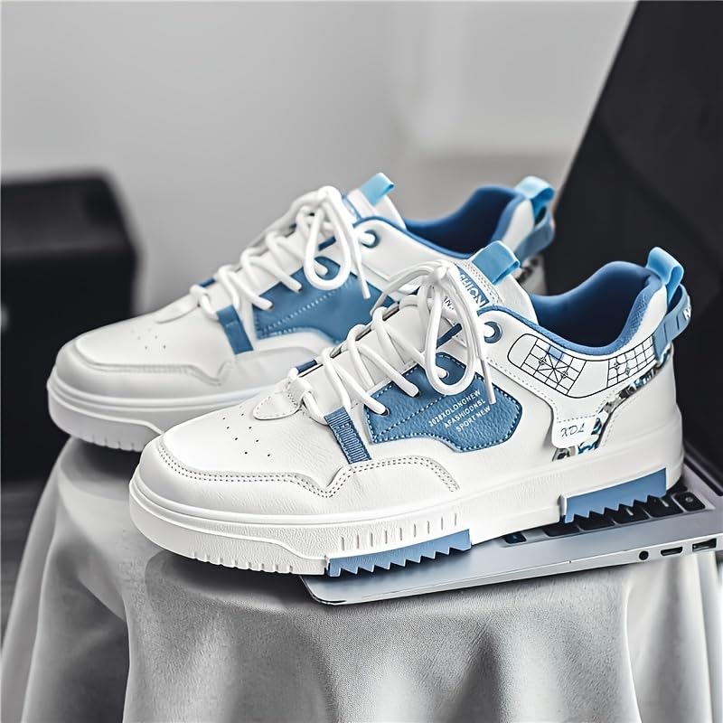 Skate Shoes for Men - Breathable, Slip-Resistant, Lace-up Sneakers with Good Grip，Men's Sneakers3