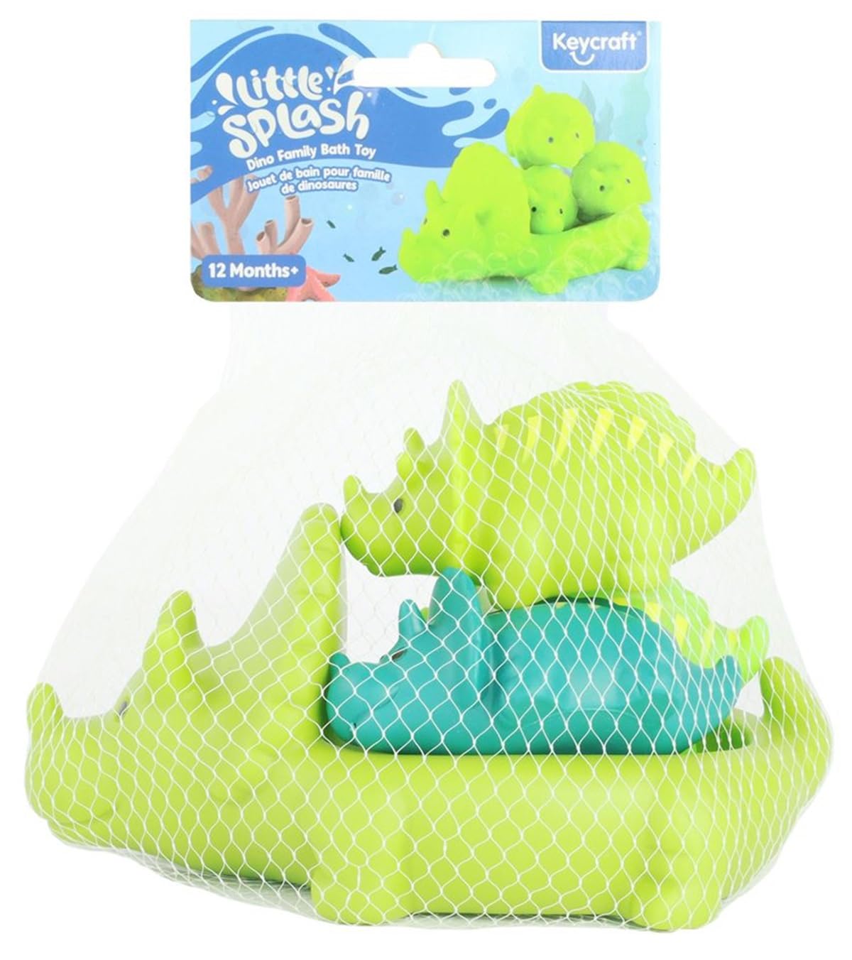 Dinosaur Bath Toy Family Set for Toddlers – Floating Dino Water Toys, Colourful Bath Time Play Set, Safe & Non-Toxic, Sensory Bath Toys for Kids 18 Months+