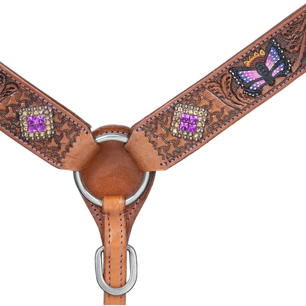 Tough 1 Silver Royal Butterfly Mini Breastcollar