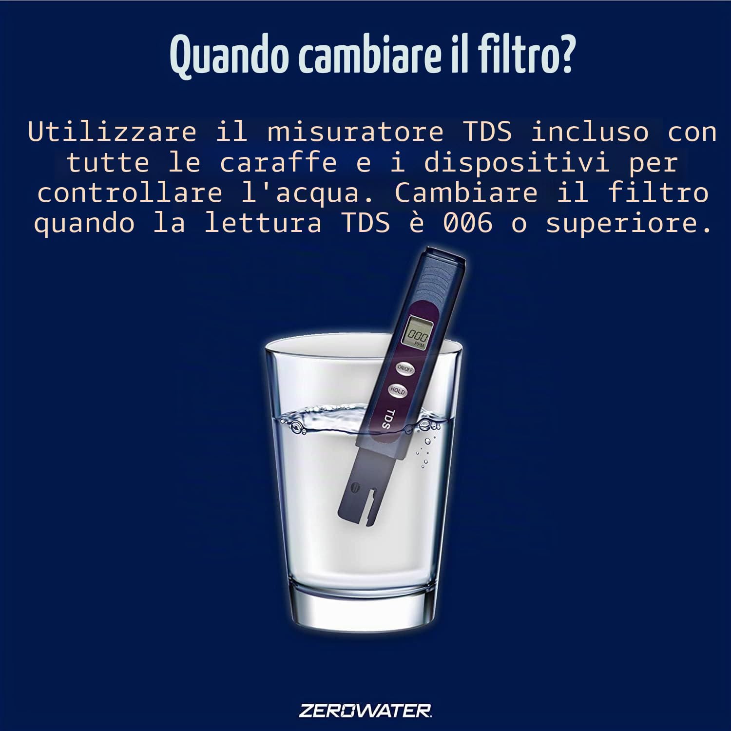 ZeroWater KC54962 - Distributore d'acqua da 30 tazze con filtro avanzato a 5 stadi + misuratore di qualità dell'acqua, 7,1 litri