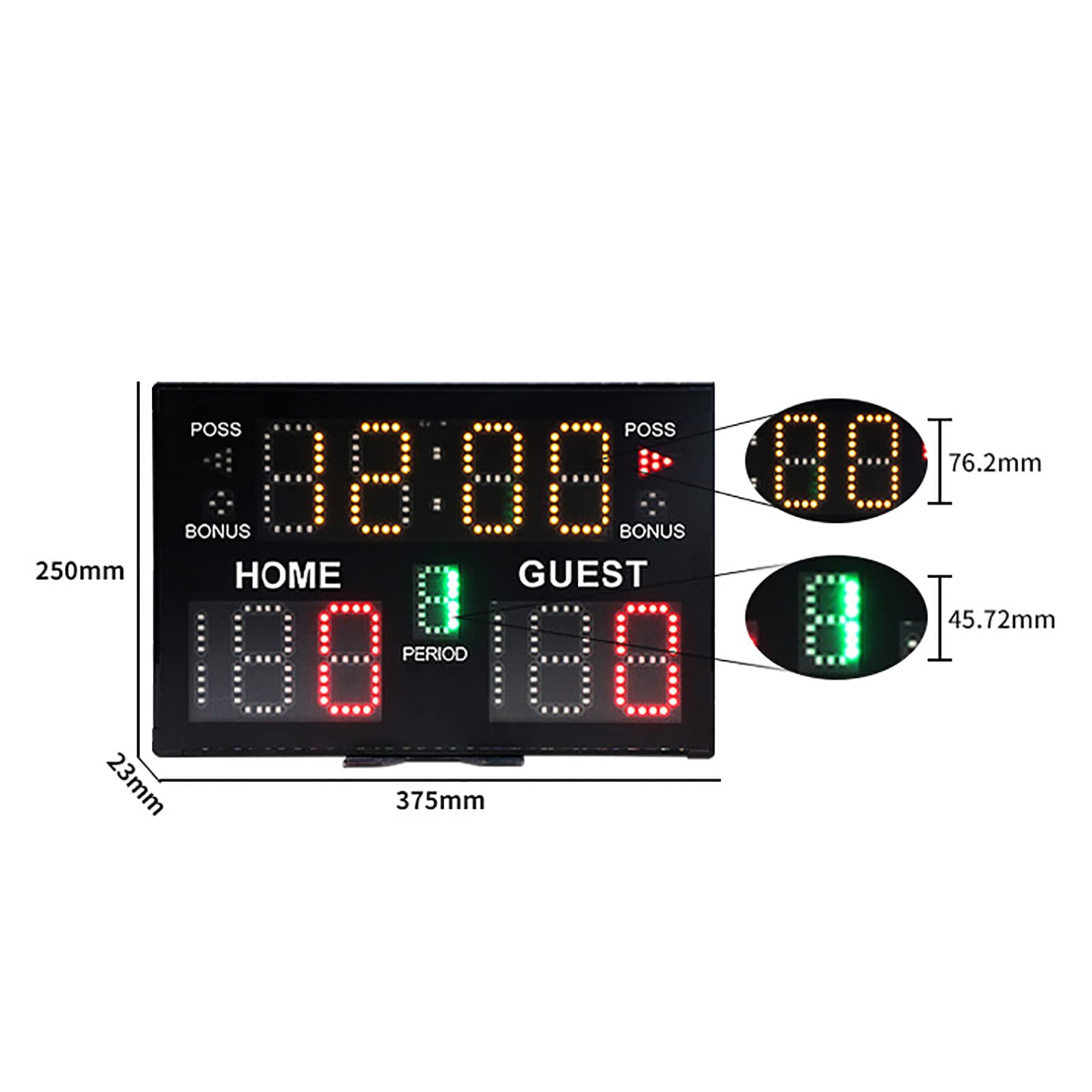 Amazon.co.jp: バスケットボールデジタルスコアボード、リモコン