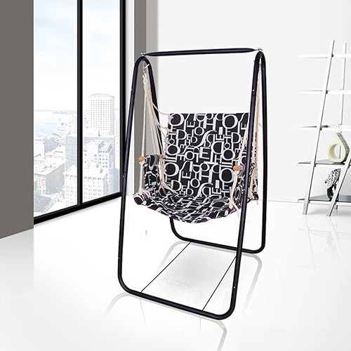 Miniatura 6 de YOZUMD Soporte para silla de hamaca, marco de metal en forma de A, soporte de hamaca de acero resistente, resistente a la intemperie, soporte para