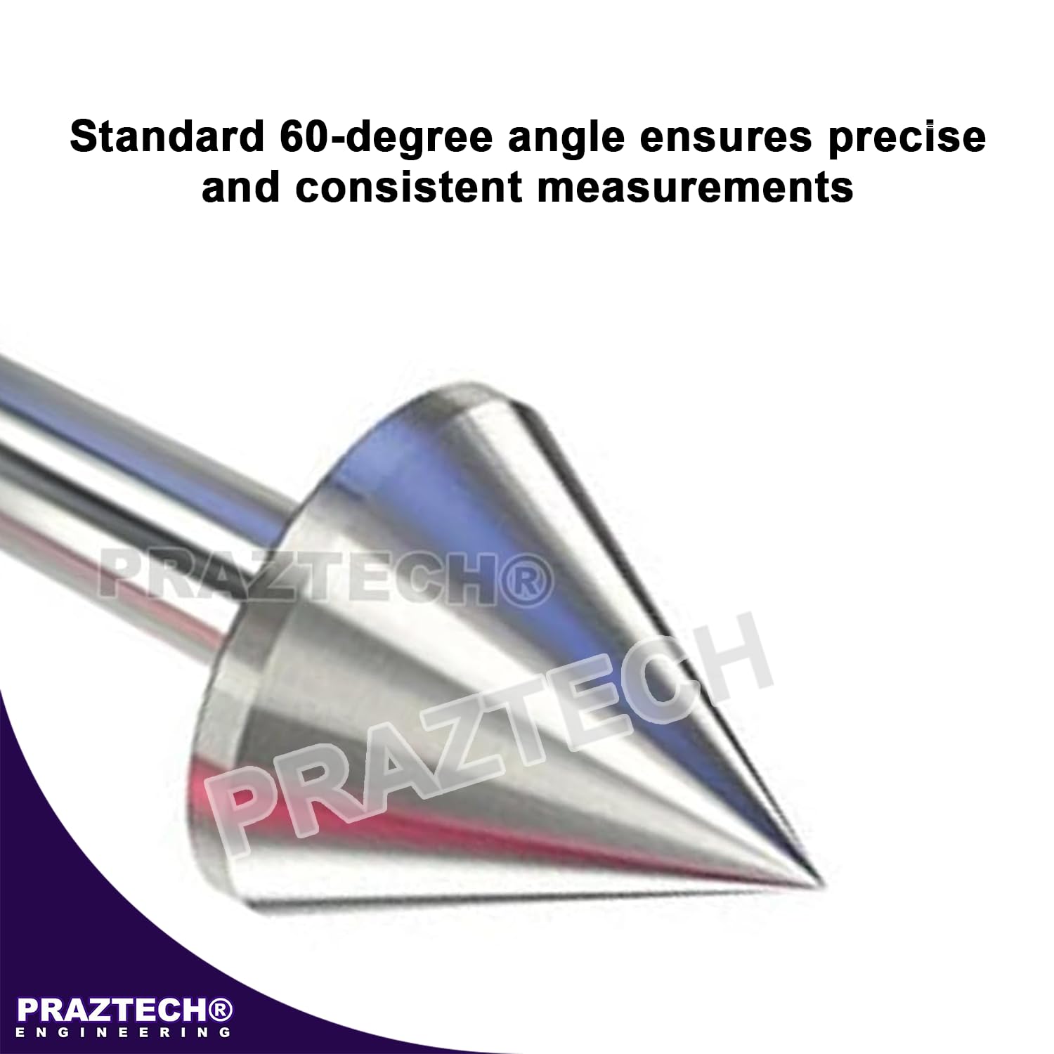 PRAZTECH® Precision MT5 Bull Nose Pointed Live Revolving Center 5" (125mm) Large Diameter | New Morse Taper 5