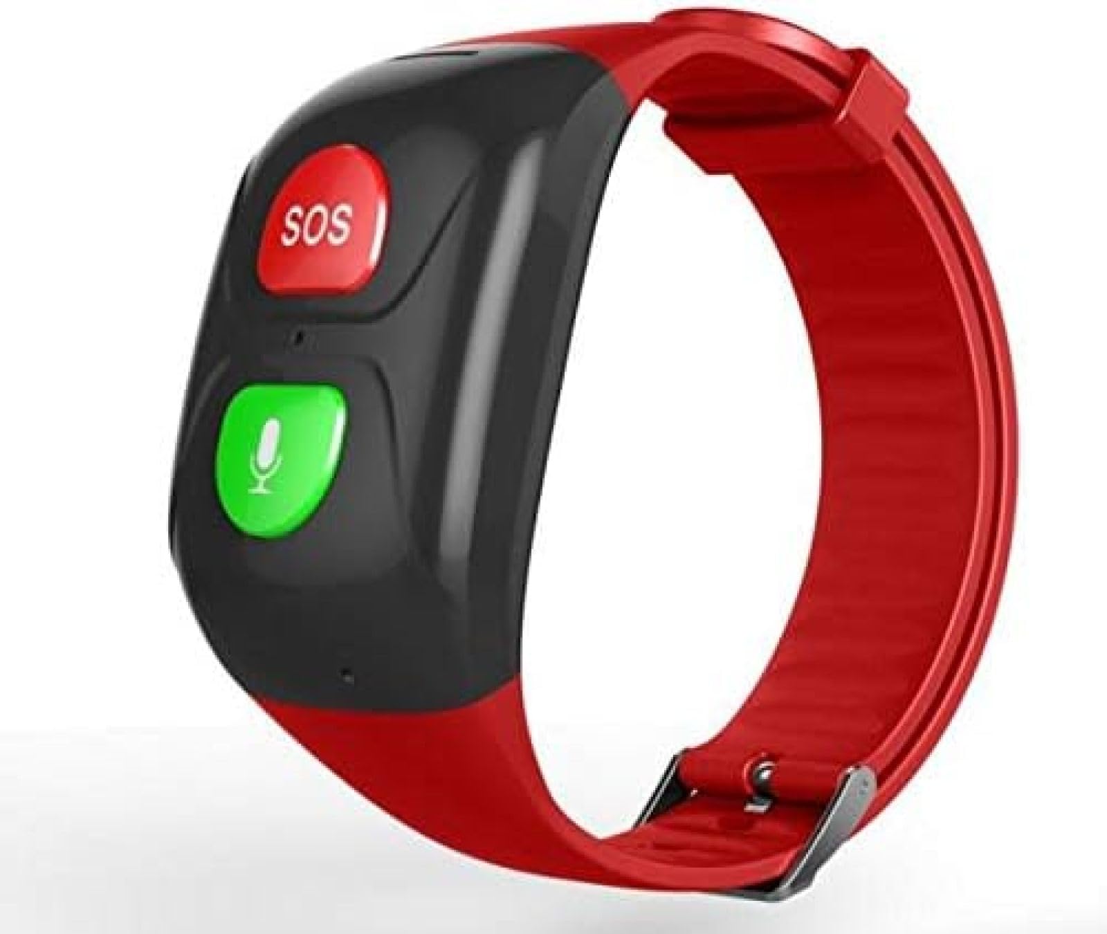 Inteligentna Bransoletka GPS Dla Seniorów, Połączenie Alarmowe, Funkcja Alarmu O Upadku, Tętno, Czat Głosowy, Monitor Krwi,Czerwony,Bonny369