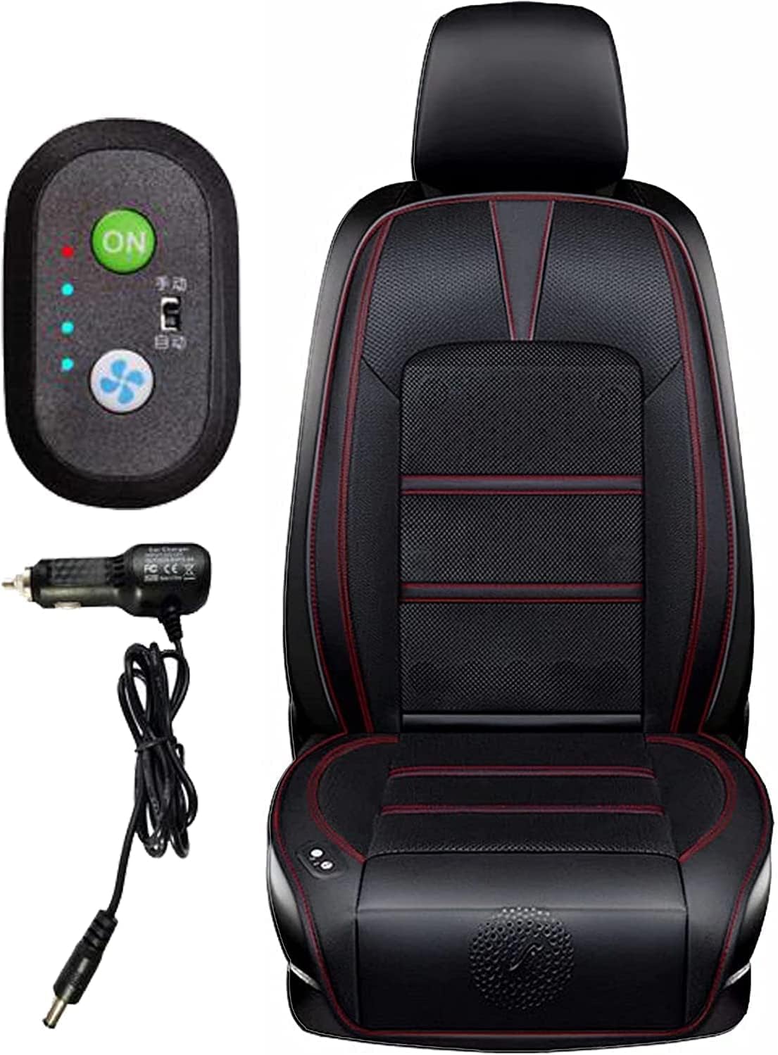 Inotenka クールシート 冷却ークールシート 8個強力 Dc12v 24v ファン カーシートカバー 車座面シート 車用座布団 送風 夏 暑さ対策 自動車 トラック ドライブシート フリーサイズ 12v レッド Aマッサージ機能なし Aulavirtual Eesphoraciozevallos Edu Pe