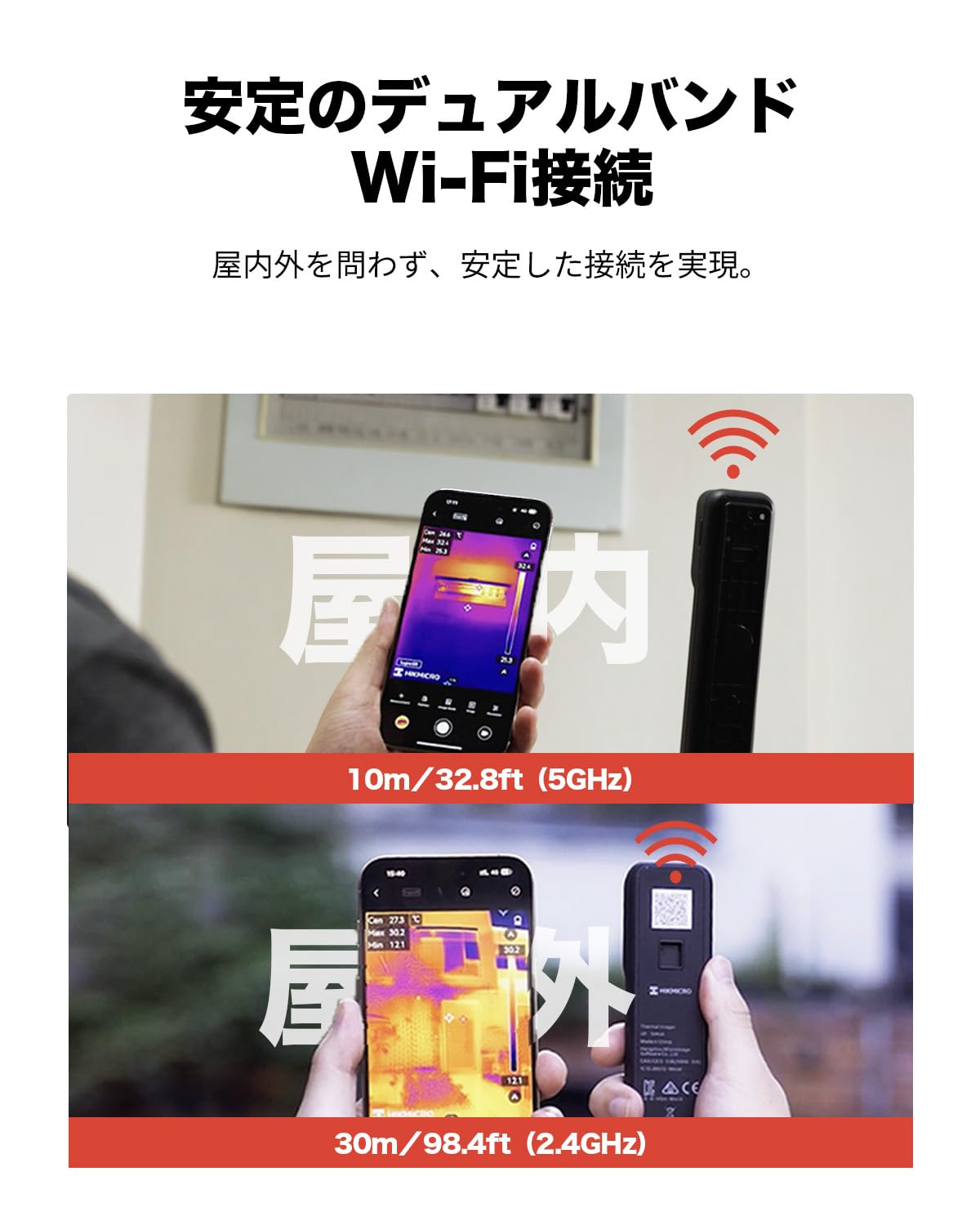 Amazon.co.jp: HIKMICRO Mini2W サーモグラフィー iOS/Androidに対応 