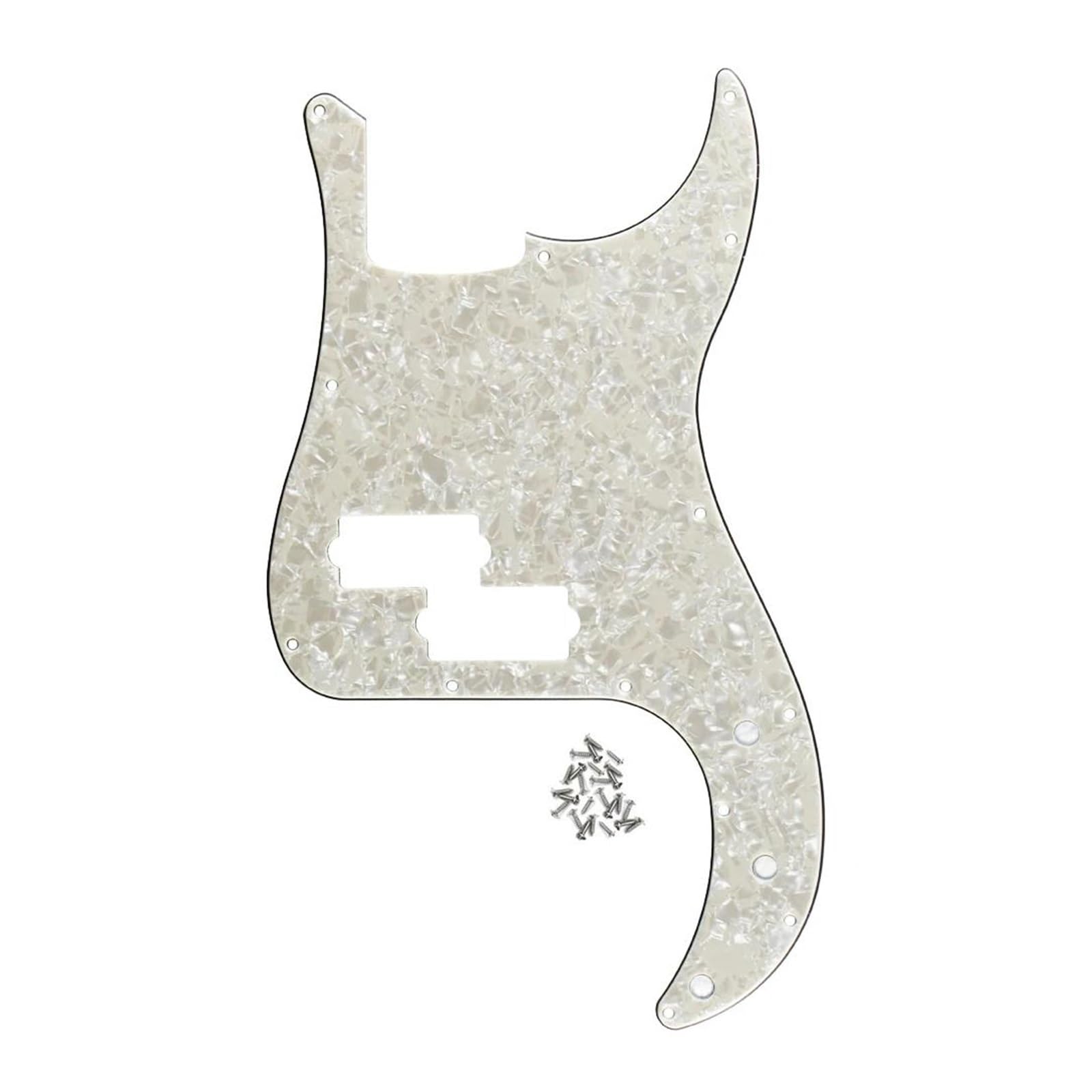 maskownica do gitary elektrycznej 1 szt. PB Bass Pickguard 13 otworów Scratch Plate i śruby do 4-strunowych części basowych 15 kolorów do wyboru(Style 1)