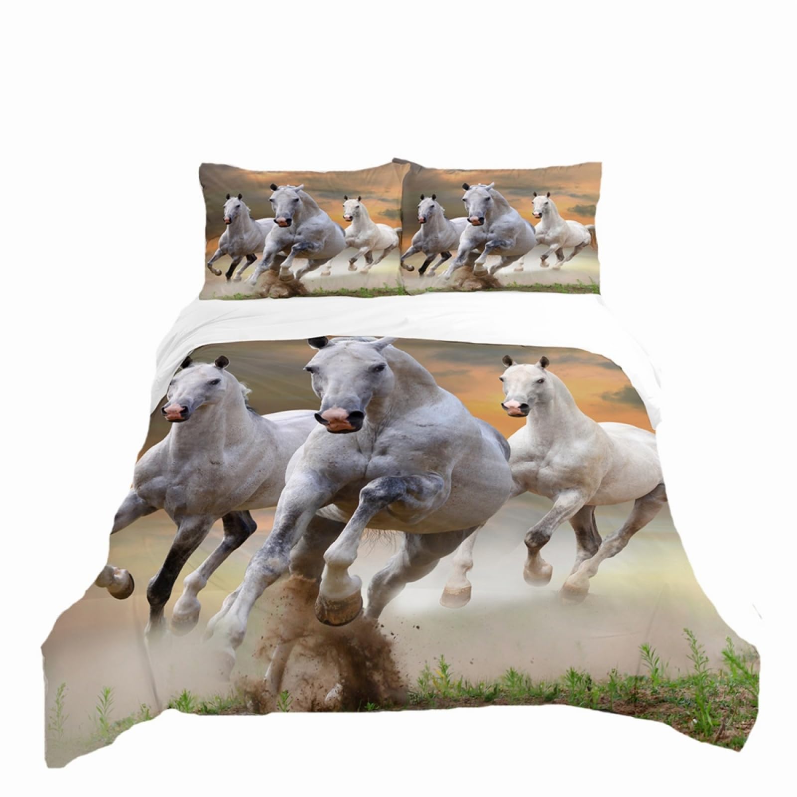 Single Duvet Cover Set Green Beige Orange Single Bed Duvet Cover Set
