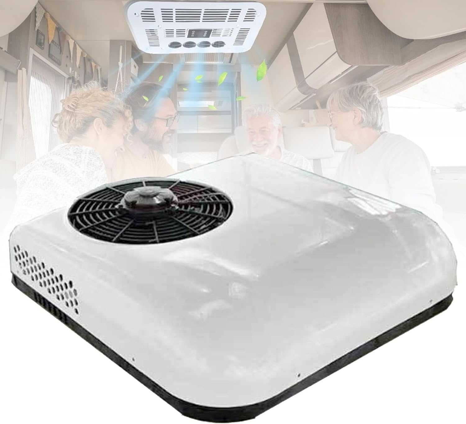 Condizionatore d'Aria da Tetto 12V/24V per Camper, SUV, Camion, furgoni camperizzati, Alta capacità di Raffreddamento, climatizzatore per parcheggio